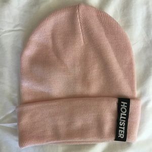 pink hollister beanie